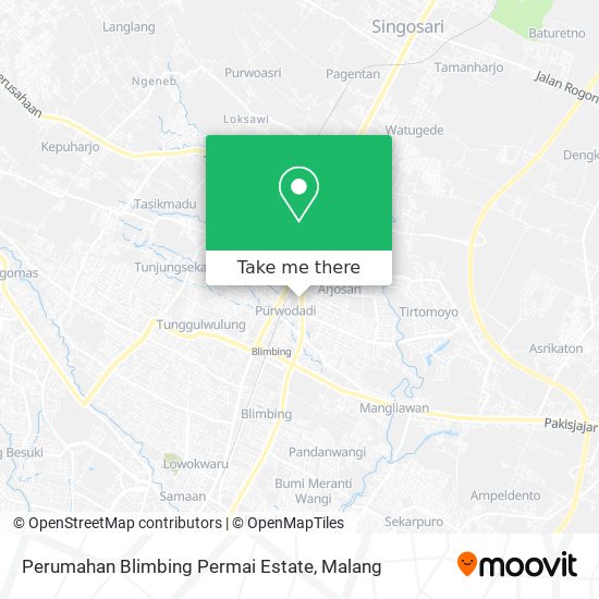 Perumahan Blimbing Permai Estate map