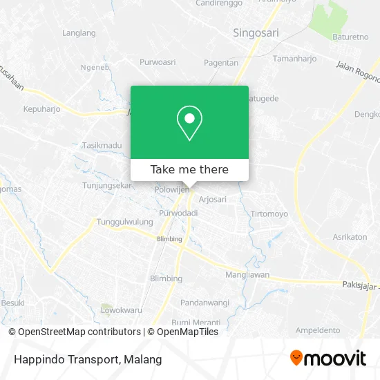 Happindo Transport map