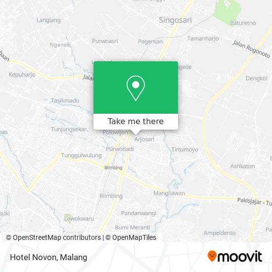 Hotel Novon map