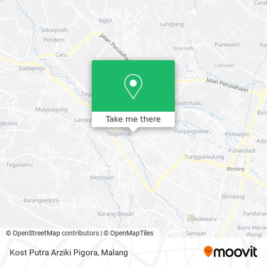 Kost Putra Arziki Pigora map