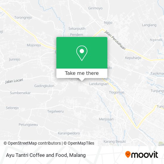 Ayu Tantri Coffee and Food map