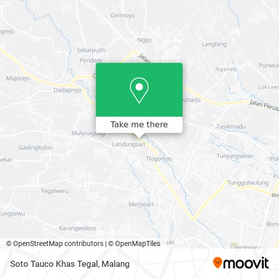 Soto Tauco Khas Tegal map