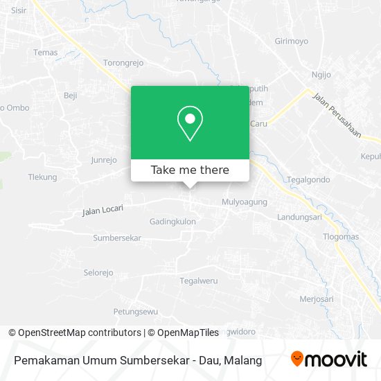 Pemakaman Umum Sumbersekar - Dau map