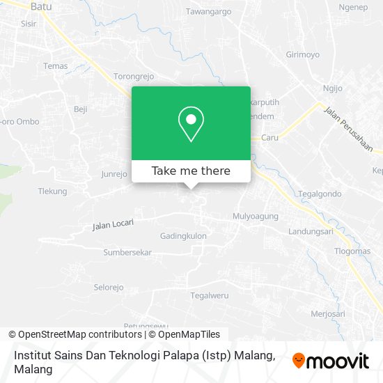 Institut Sains Dan Teknologi Palapa (Istp) Malang map