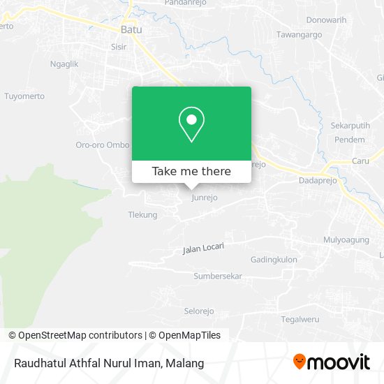 Raudhatul Athfal Nurul Iman map