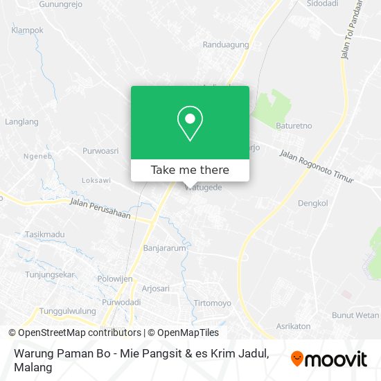 Warung Paman Bo - Mie Pangsit & es Krim Jadul map
