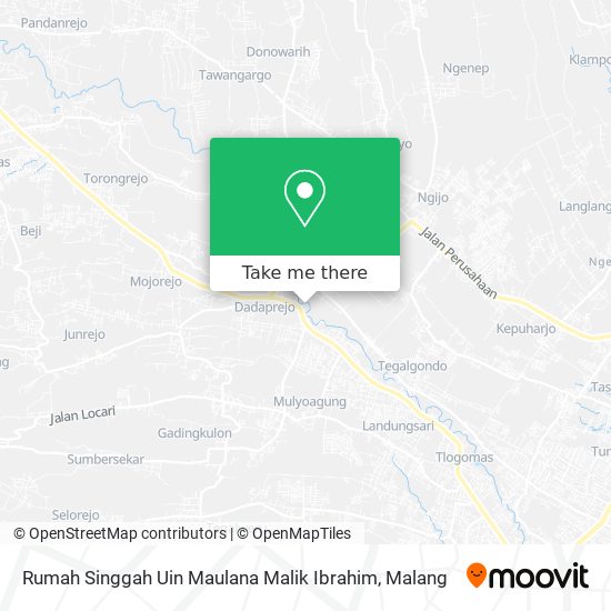 Rumah Singgah Uin Maulana Malik Ibrahim map