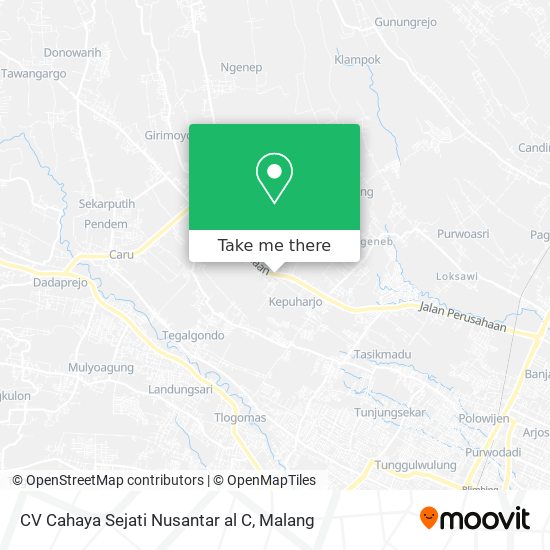 CV Cahaya Sejati Nusantar al C map
