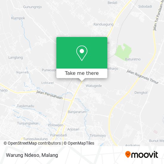 Warung Ndeso map