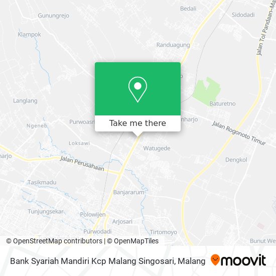 Bank Syariah Mandiri Kcp Malang Singosari map