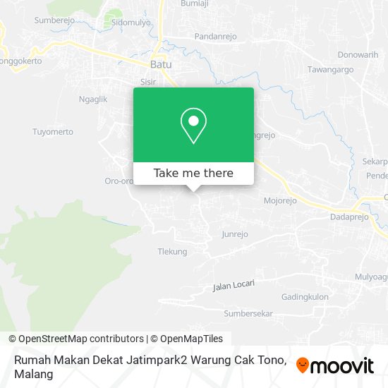 Rumah Makan Dekat Jatimpark2 Warung Cak Tono map