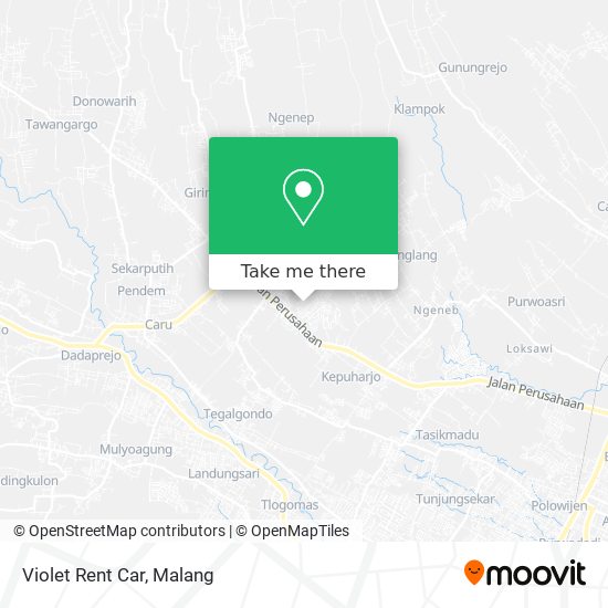 Violet Rent Car map