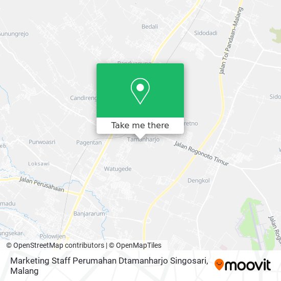 Marketing Staff Perumahan Dtamanharjo Singosari map