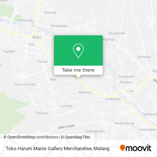 Toko Harum Manis Gallery Merchandise map