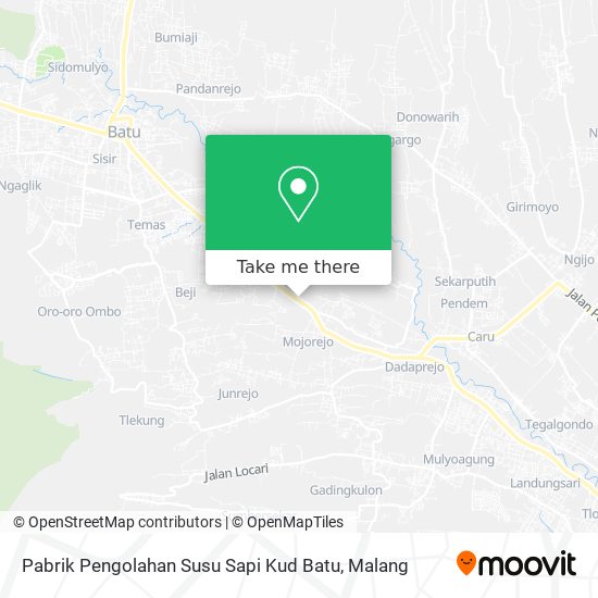 Pabrik Pengolahan Susu Sapi Kud Batu map