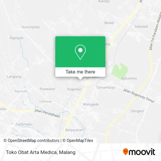 Toko Obat Arta Medica map