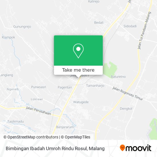 Bimbingan Ibadah Umroh Rindu Rosul map