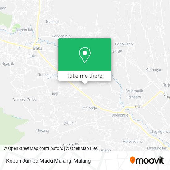 Kebun Jambu Madu Malang map