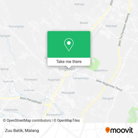 Zuu Batik map