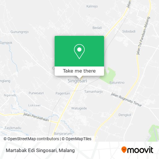 Martabak Edi Singosari map