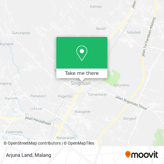 Arjuna Land map