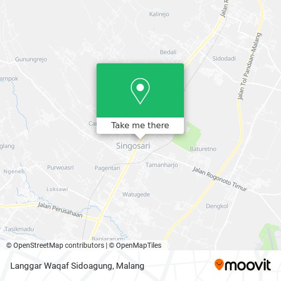 Langgar Waqaf Sidoagung map