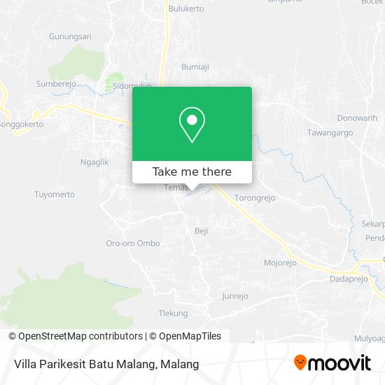 Villa Parikesit Batu Malang map