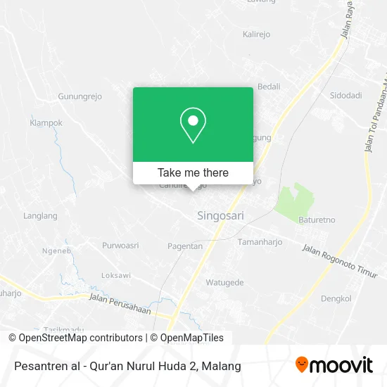 Pesantren al - Qur'an Nurul Huda 2 map