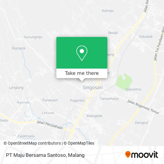 PT Maju Bersama Santoso map