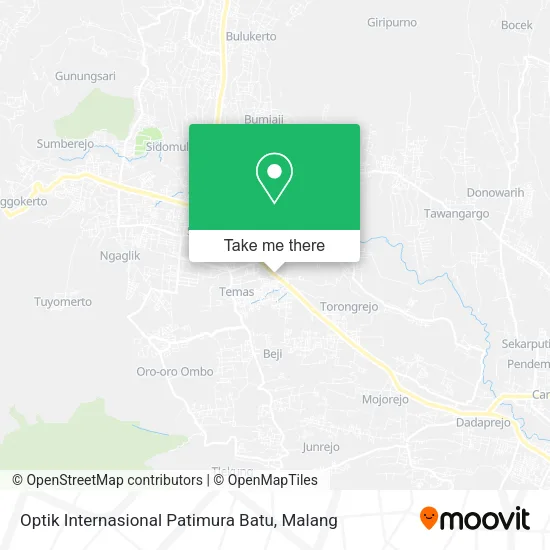 Optik Internasional Patimura Batu map