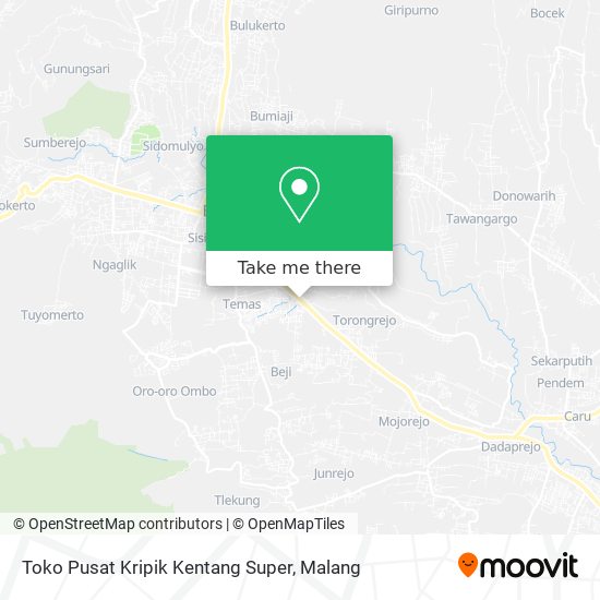 Toko Pusat Kripik Kentang Super map
