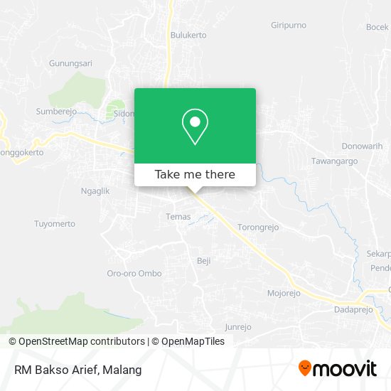 RM Bakso Arief map