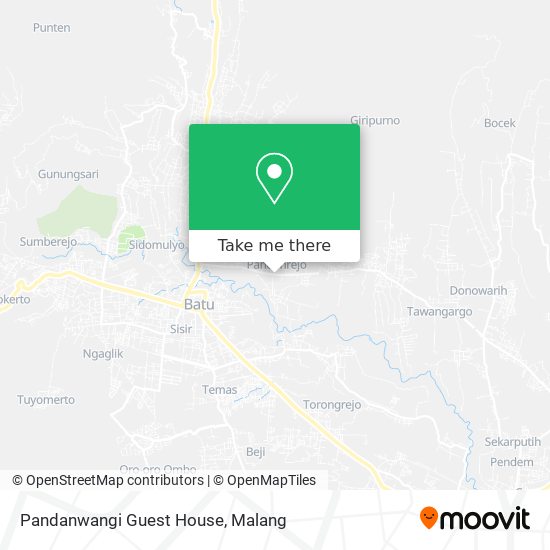 Pandanwangi Guest House map