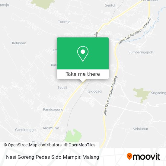 Nasi Goreng Pedas Sido Mampir map