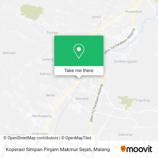 Koperasi Simpan Pinjam Makmur Sejati map