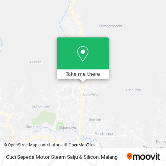 Cuci Sepeda Motor Steam Salju & Silicon map