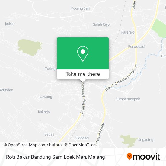 Roti Bakar Bandung Sam Loek Man map