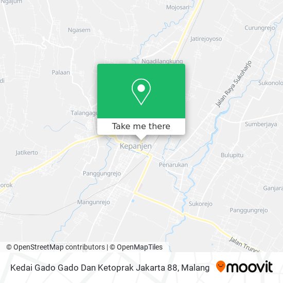 Kedai Gado Gado Dan Ketoprak Jakarta 88 map