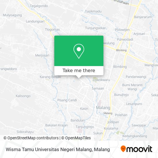 Wisma Tamu Universitas Negeri Malang map