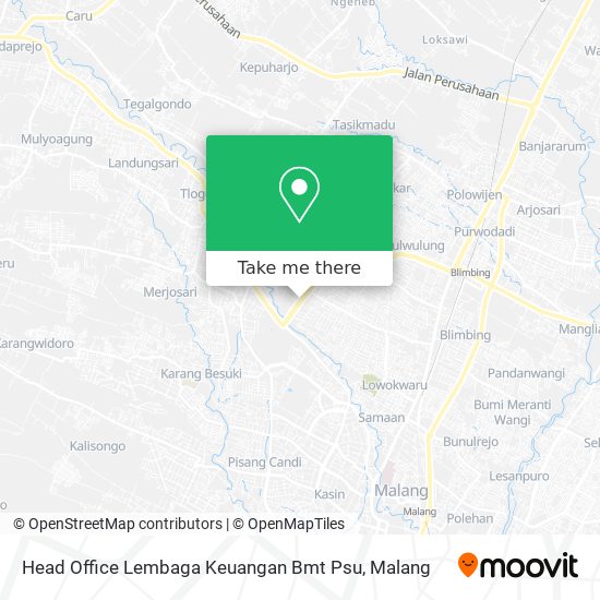 Head Office Lembaga Keuangan Bmt Psu map