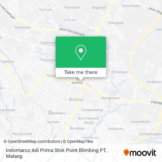 Indomarco Adi Prima Stok Point Blimbing PT map