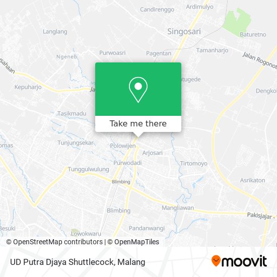 UD Putra Djaya Shuttlecock map