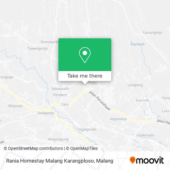 Rania Homestay Malang Karangploso map