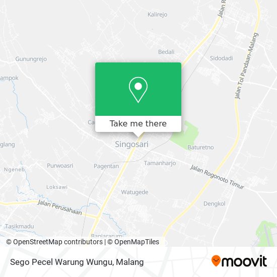 Sego Pecel Warung Wungu map