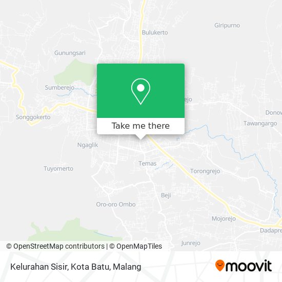 Kelurahan Sisir, Kota Batu map