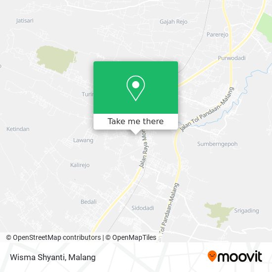 Wisma Shyanti map