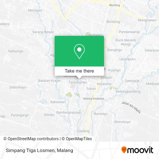 Simpang Tiga Losmen map
