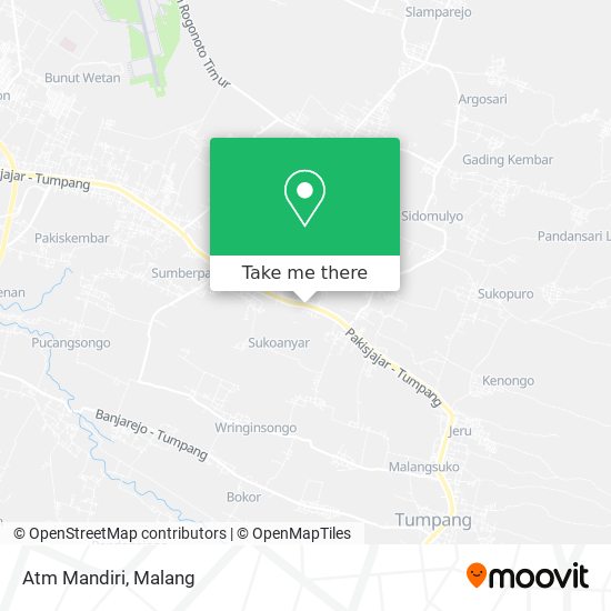 Atm Mandiri map