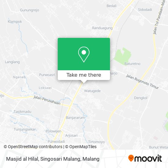 Masjid al Hilal, Singosari Malang map