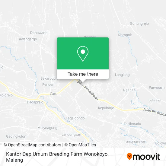 Kantor Dep Umum Breeding Farm Wonokoyo map